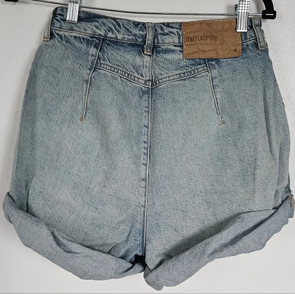 One teaspoon Kansas streetwalkers high waist short in light blue wash denim‎ NWT - Picture 2 of 7